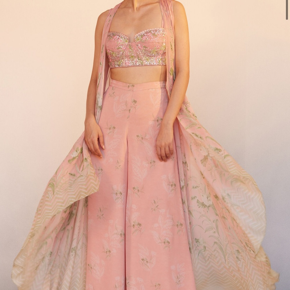 COPY - Anita Dongre SAMA CROP TOP PANT SET - BLUSH